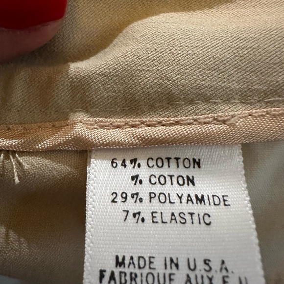 Theory beige stretchy slacks - Picture 3 of 3